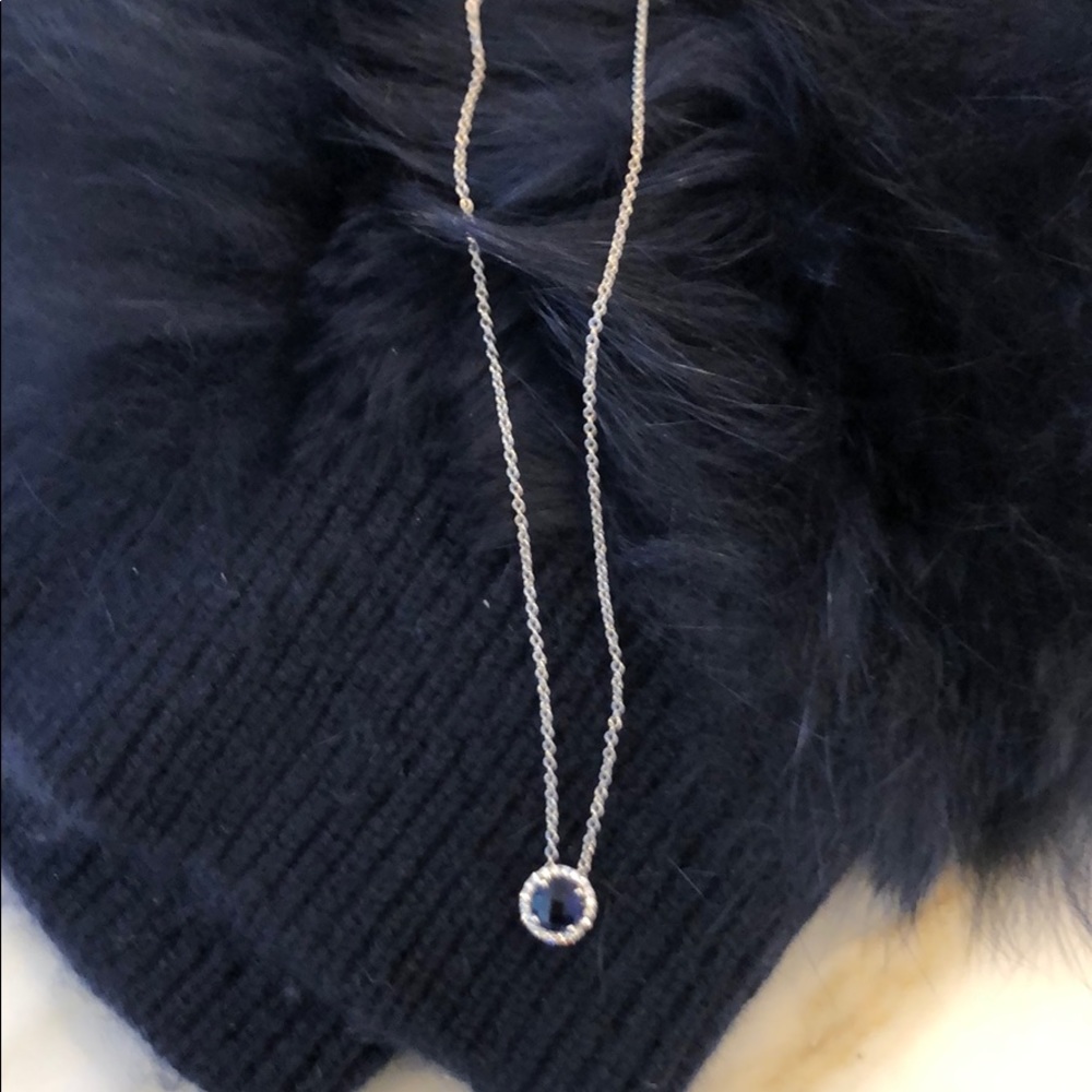 Lafoon signature birthstone necklace- sapphire